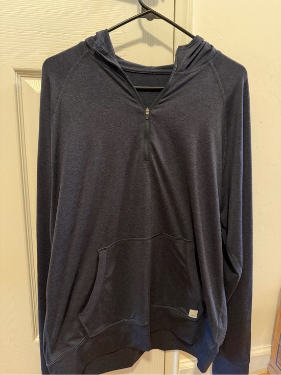 Vuori Other - Vuori Men’s Ponto Performance Half Zip Hoodie - Midnight Heather Size Large
